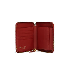 WALLET CLASSIC COLOUR ZIP AROUND RED