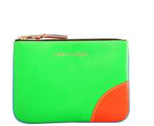Load image into Gallery viewer, WALLET SMALL POUCH SUPER FLUO BLUE/GREEN
