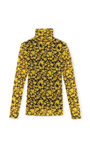 ROLLNECK PRINTED MESH SPECTRA YELLOW