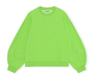 PUFF SLEEVE SWEATSHIRT FLASH GREEN