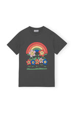 Load image into Gallery viewer, BASIC JERSEY RAINBOW RELAXED T-SHIRT ASH
