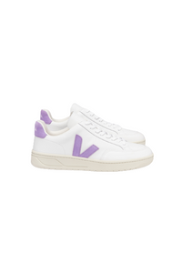 V-12 LEATHER WHITE LAVENDER WOMEN