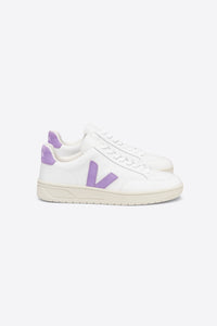 V-12 LEATHER WHITE LAVENDER WOMEN