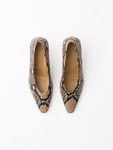 Load image into Gallery viewer, PENELOPE SNAKE PRINT CALF NATURAL
