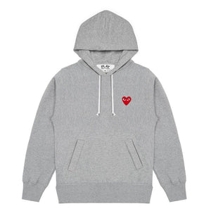 FITTED GREY PULLOVER HOODIE