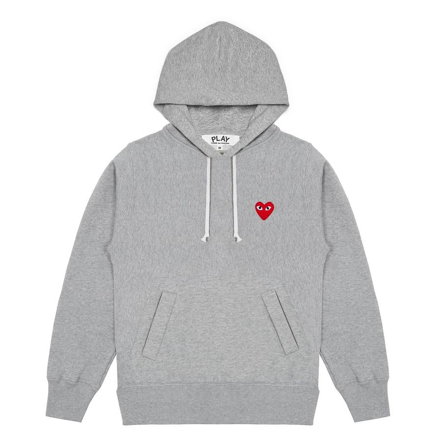 FITTED GREY PULLOVER HOODIE