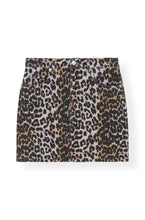 Load image into Gallery viewer, SKIRT PRINT DENIM LEOPARD
