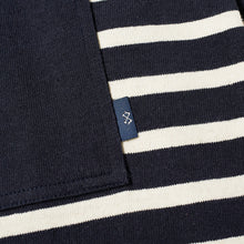 Load image into Gallery viewer, STRIPED MARINIERE BLUE/OFFWHITE
