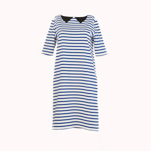 STRIPED JERSEY DRESS