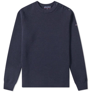 PULL WOOL 4 BUTTONS NAVY