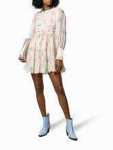 Load image into Gallery viewer, MINI DRESS PLEATED GEORGETTE AFTERGLOW

