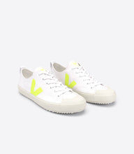 Load image into Gallery viewer, NOVA CANVAS WHITE  FLUO YELLOW WOMEN

