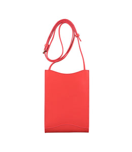 JAMIE NECK POUCH RED