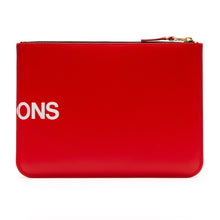 Load image into Gallery viewer, ZIP POUCH HUGE LOGO RED
