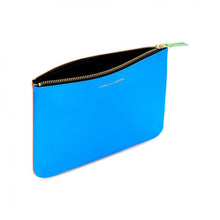 Load image into Gallery viewer, ZIP POUCH SUPERFLUO ORANGE BLUE
