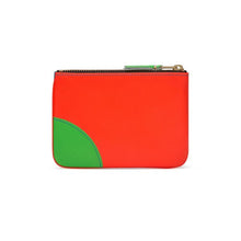 Load image into Gallery viewer, SMALL POUCH SUPERFLUO ORANGE BLUE

