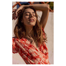 Load image into Gallery viewer, FLORAL DRESS CORAL
